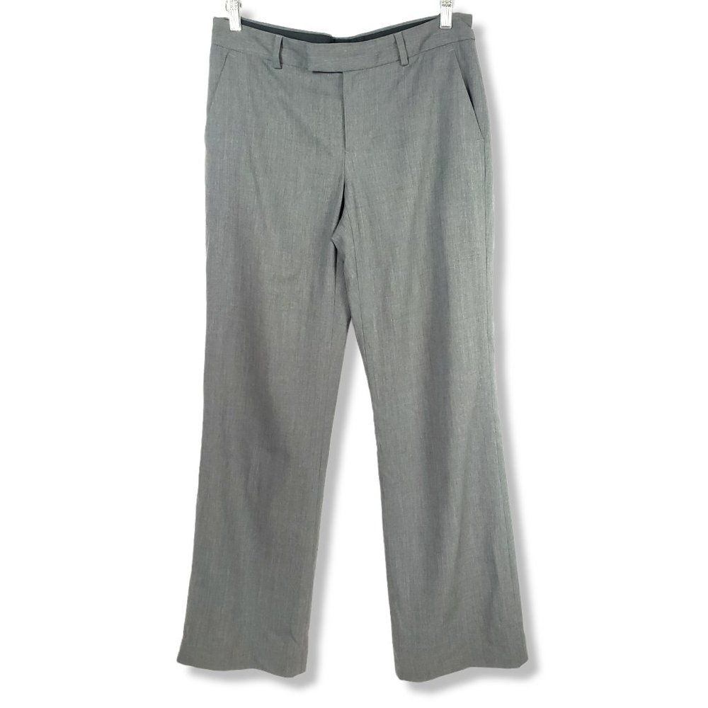 Banana Republic Grey Wool-blend Stretch Dress Pants Trousers Size 6